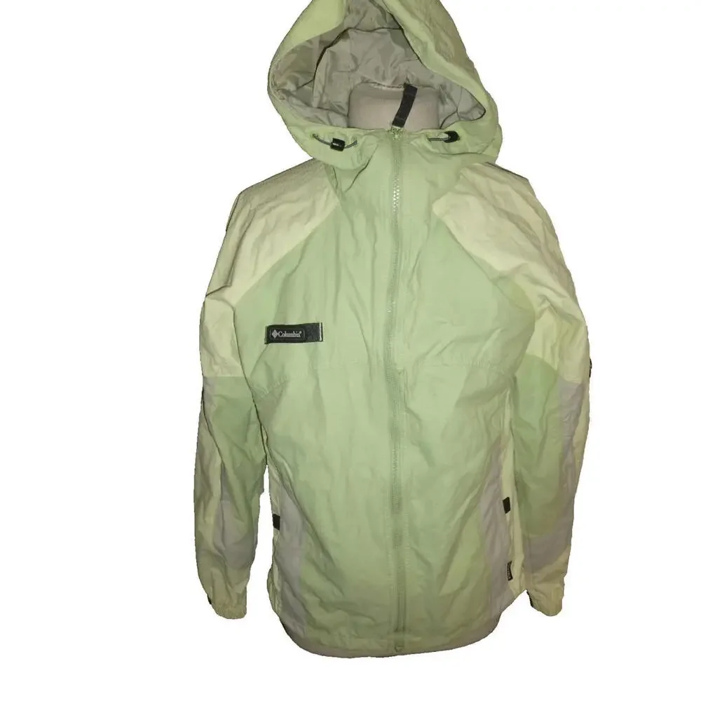 Columbia Jacket Womens Medium Light Green Packable Light Hiking Windbreaker M - Picture 2 of 6
